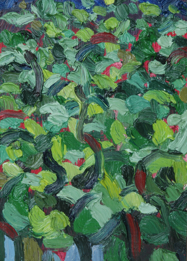 Sarah Arnold - Lotuses, 7" x 5" Oil on Panel