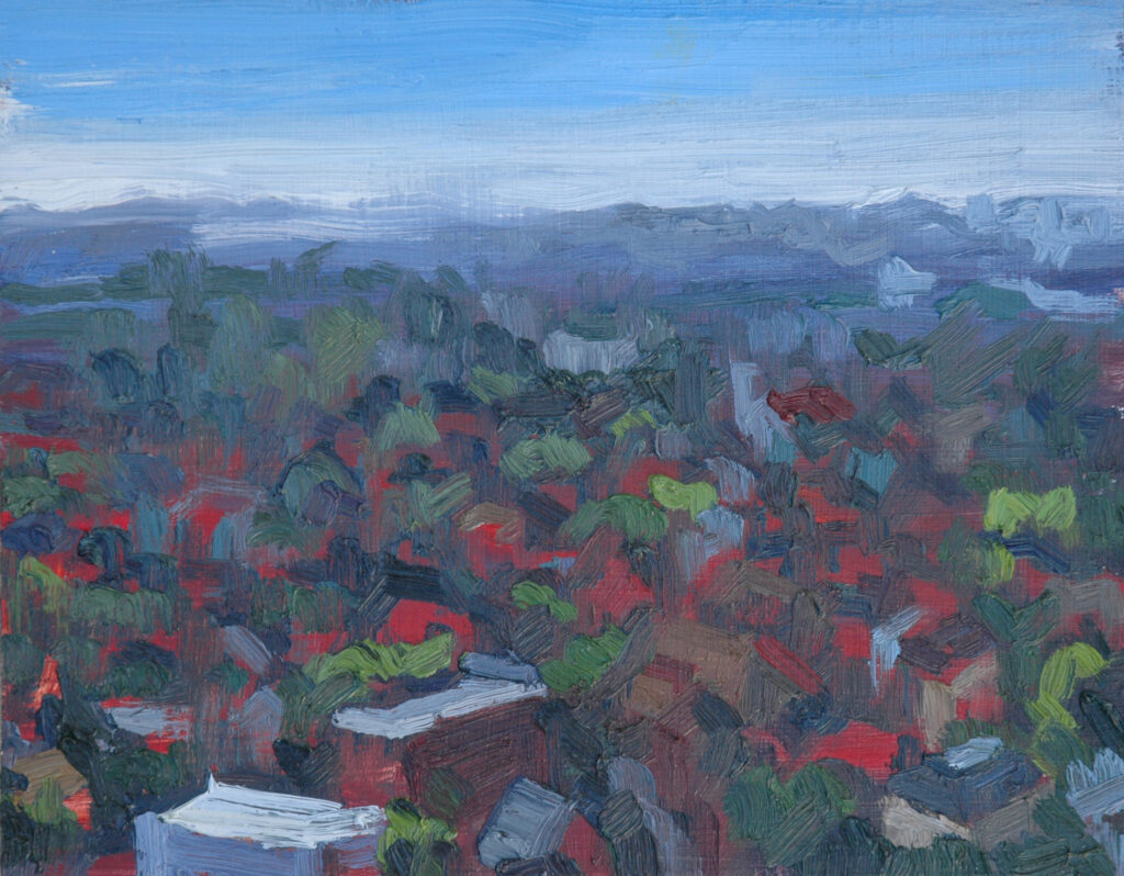 Sarah Arnold - West View am, 11" x 14" Oil on Panel